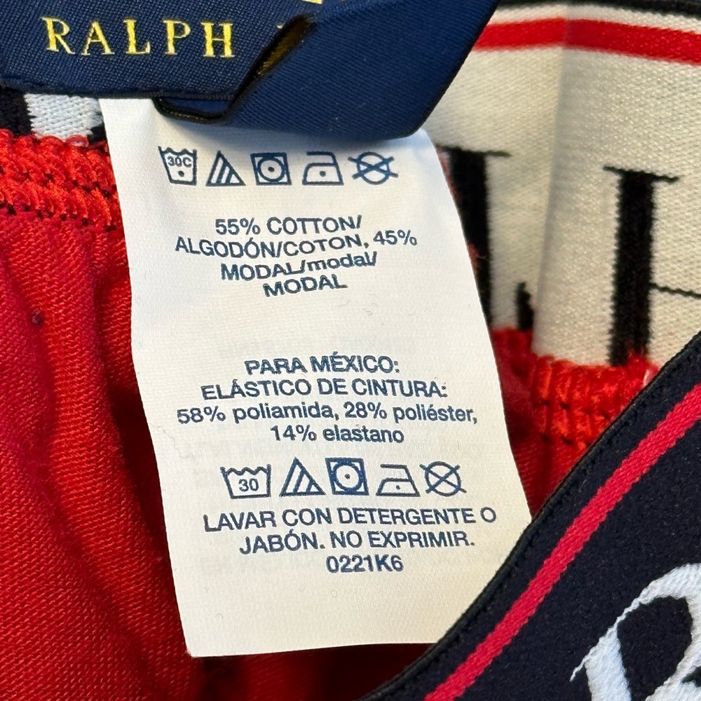Polo Ralph Lauren Men's Polo Bear Boxers in Red Large - Picture 6 of 8